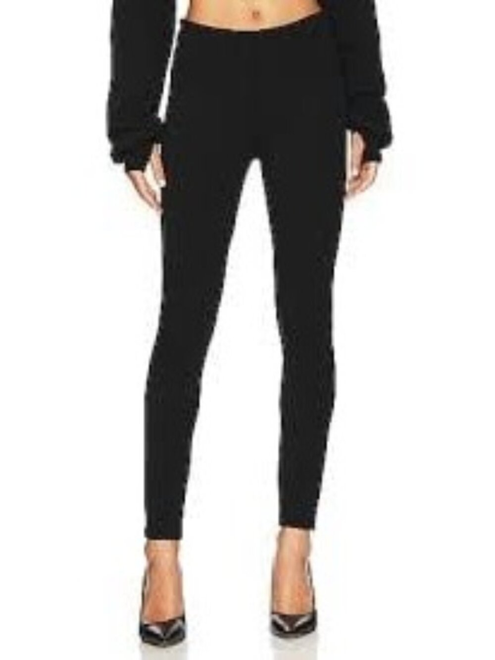 Revolve Pistola Aline High Rise Skinny Pants Night Out Black Color Size 27 NEW
